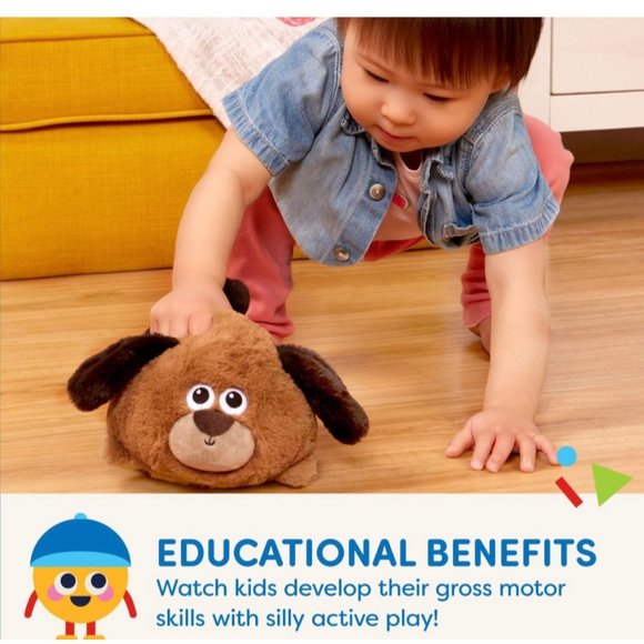 Battat Plush Crawling Toy Dog  Interactive Stuffed Animal  Toddler Toy Puppy 12M - Picture 15 of 16